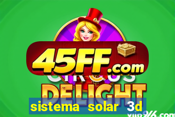 sistema solar 3d em movimento